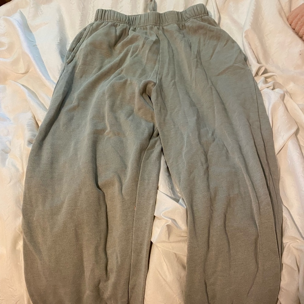 garage sage green jogger